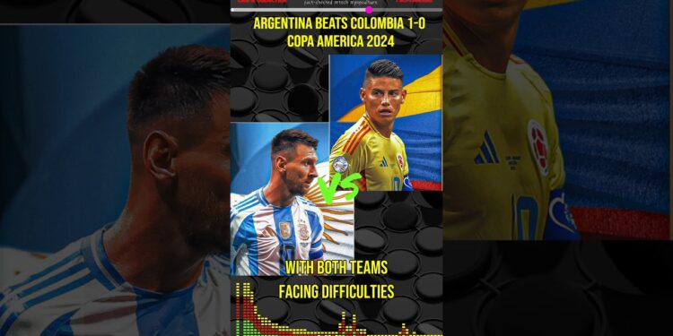 Argentina beats Colombia in Controversial Copa Final after crowd control issues